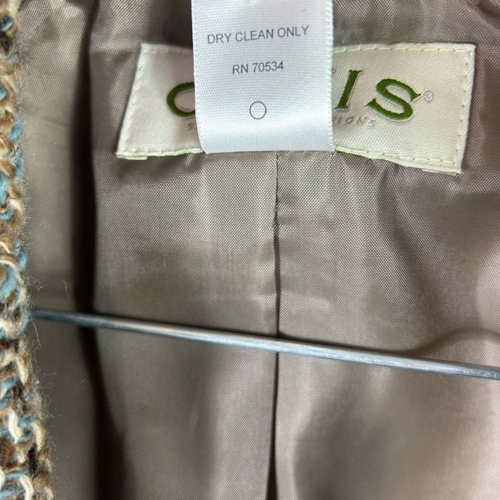Orvis Wool Plaid Single Breasted Blazer Coat - Picture 12 of 14